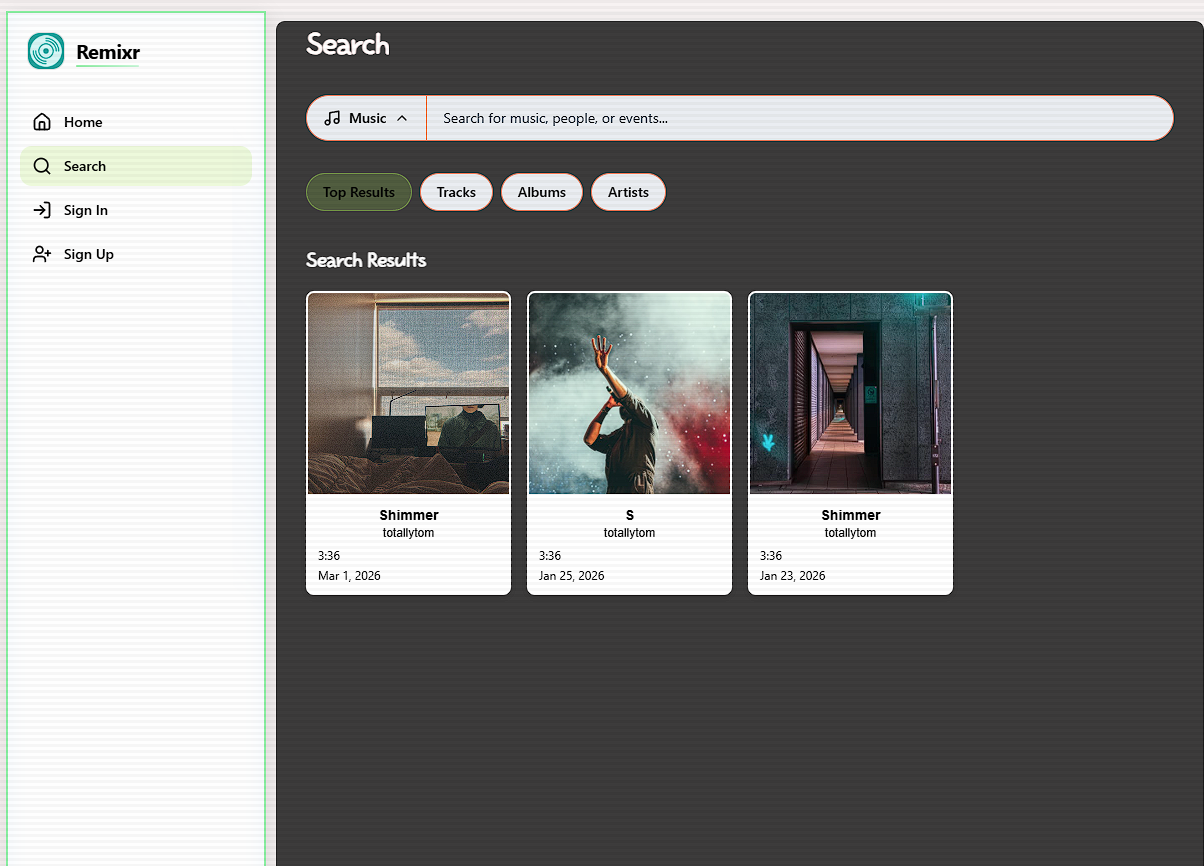 Search feature demo